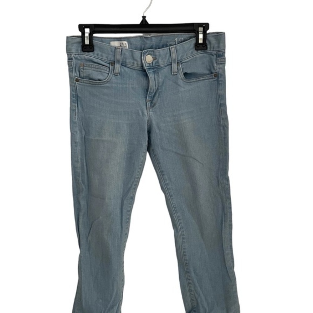 Gap 1969 Cropped Boot‎ Jeans Womens 27/4 Light Gray Stretch Denim Pants
